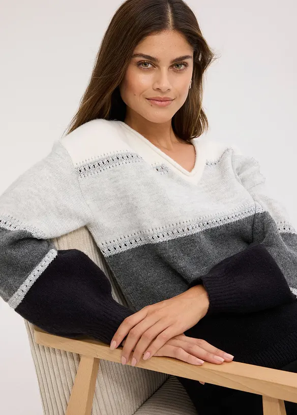 Stickad tr&ouml;ja, bonprix