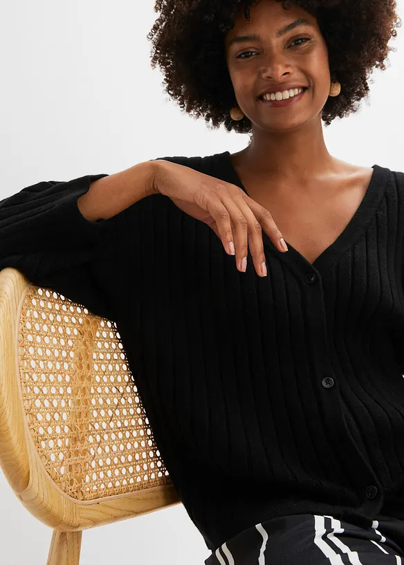 Cardigan i boxig modell, bonprix