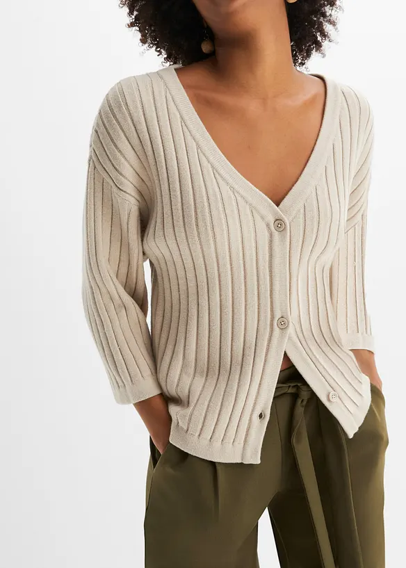 Cardigan i boxig modell, bonprix