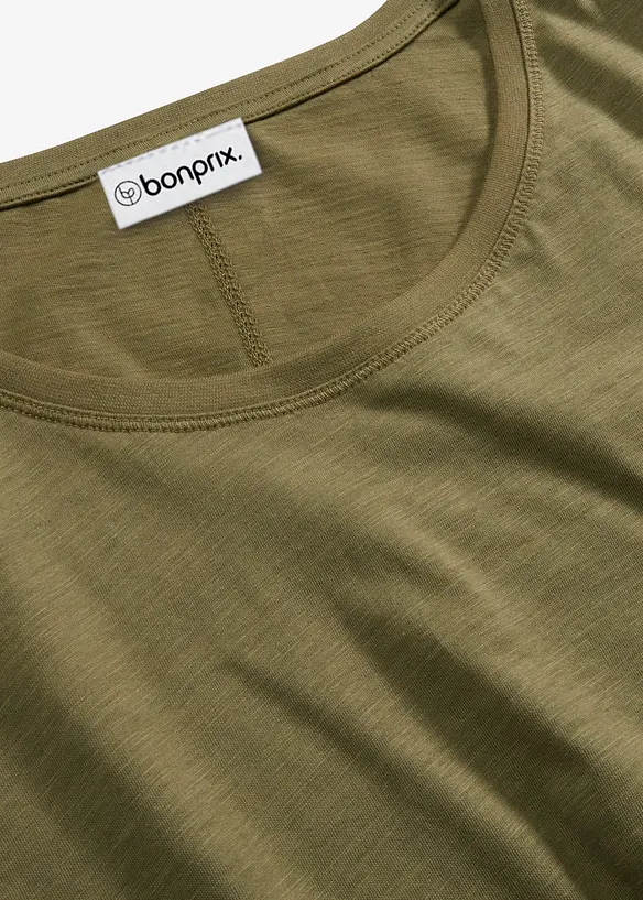 L&aring;ng&auml;rmad topp av ren bomull, bonprix