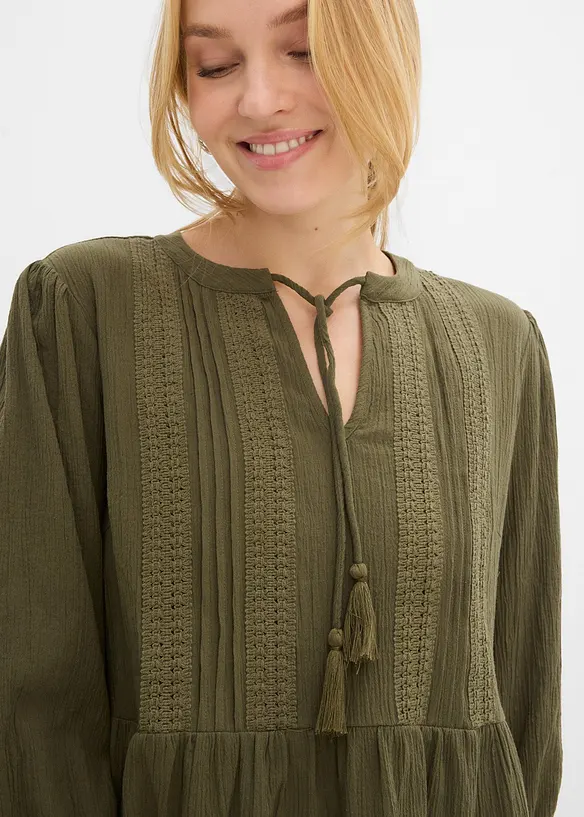 Bluskl&auml;nning i bomull, bonprix