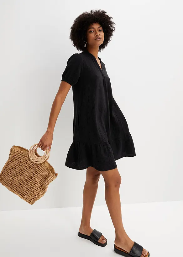 Minikl&auml;nning av muslin, bonprix