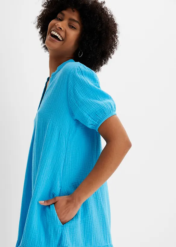 Minikl&auml;nning av muslin, bonprix