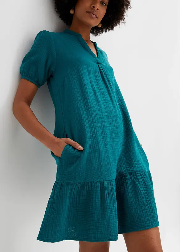 Minikl&auml;nning av muslin, bonprix