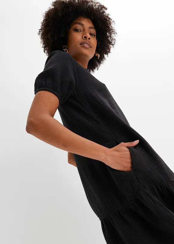 Minikl&auml;nning av muslin, bonprix