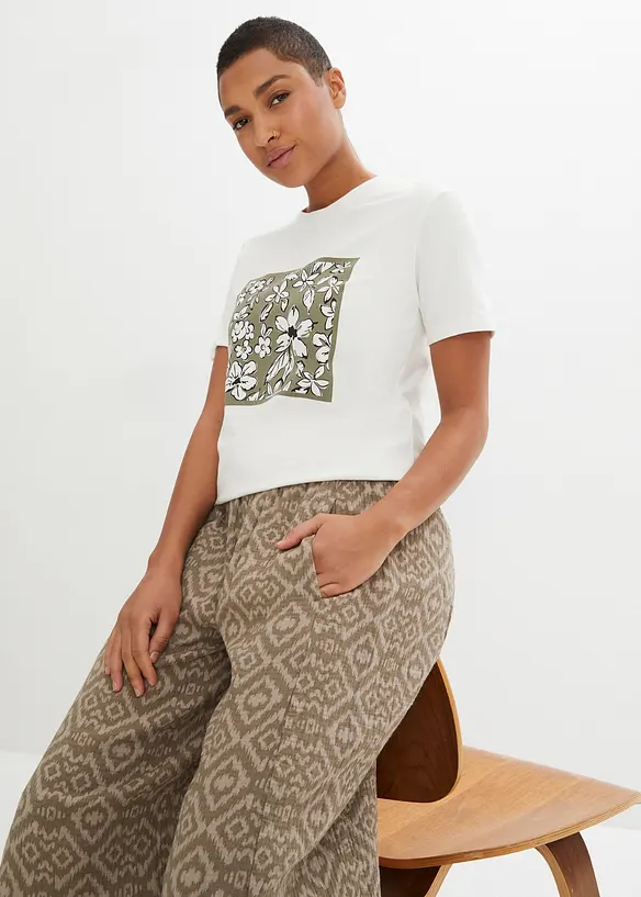 Haremsbyxa i ren bomull, bonprix