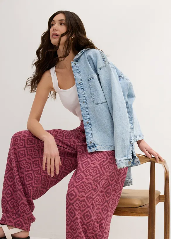 Haremsbyxa i ren bomull, bonprix