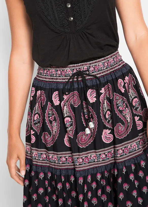 L&aring;ng kjol i bomull, bonprix