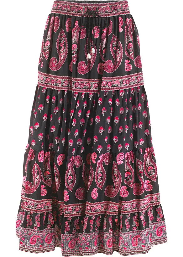 L&aring;ng kjol i bomull, bonprix