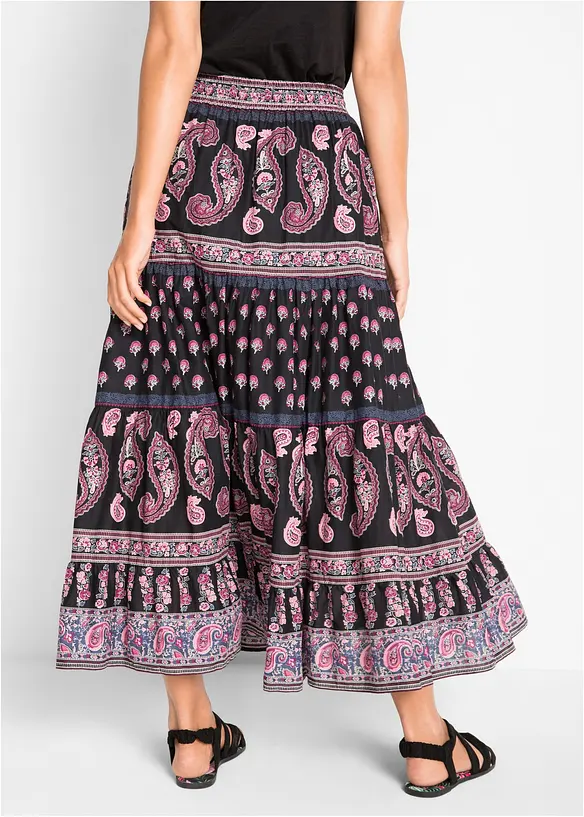 L&aring;ng kjol i bomull, bonprix