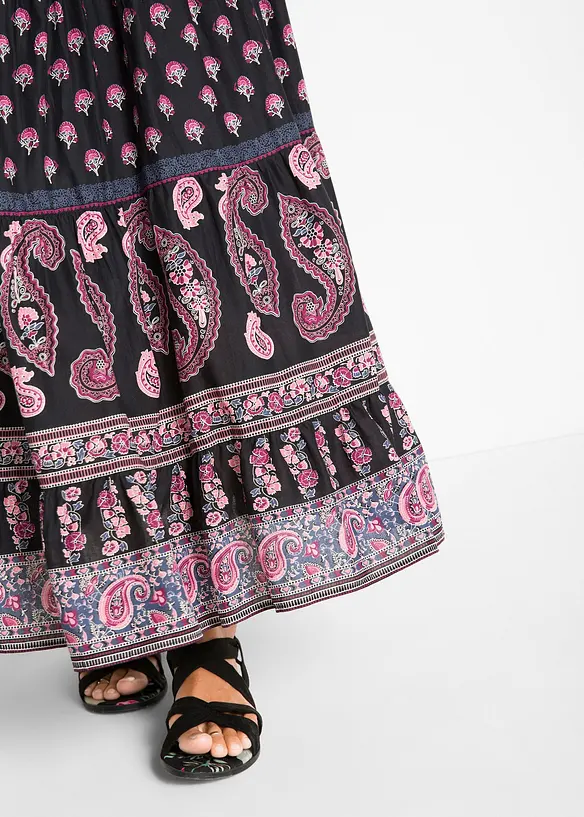 L&aring;ng kjol i bomull, bonprix