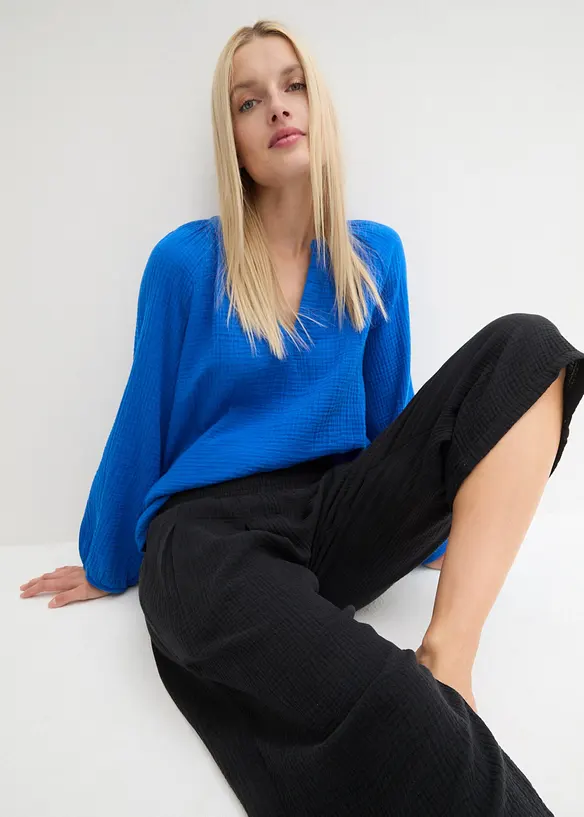 Capribyxa i mjuk muslin, bonprix