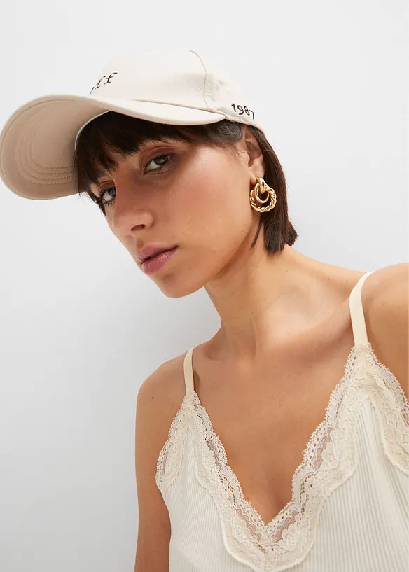 Ribbstickat linne i mjuk viskosmix (2-pack), bonprix