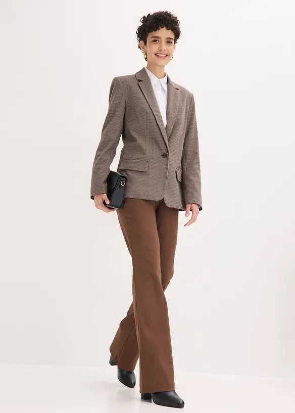 Stretchbyxa i bootcutmodell, bonprix