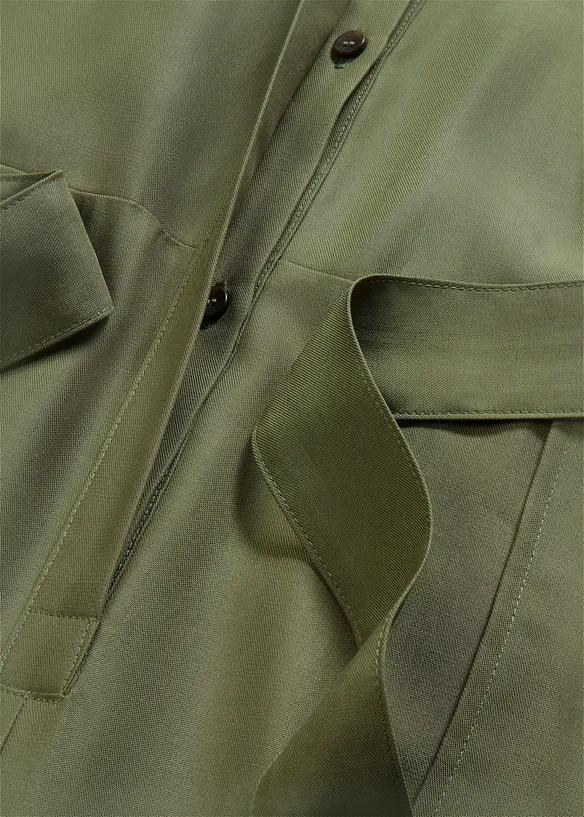 Jumpsuit med sk&auml;rp i f&ouml;ljsam lyocell, bonprix