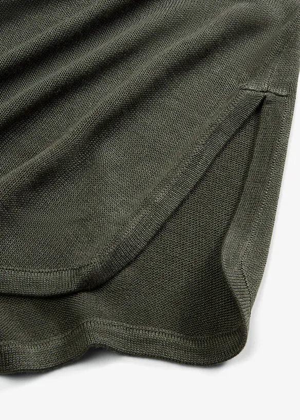 Finstickad tr&ouml;ja med 3/4-&auml;rm, bonprix