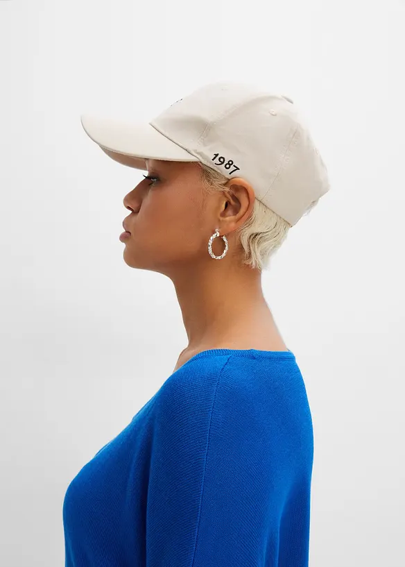 Finstickad tr&ouml;ja med 3/4-&auml;rm, bonprix