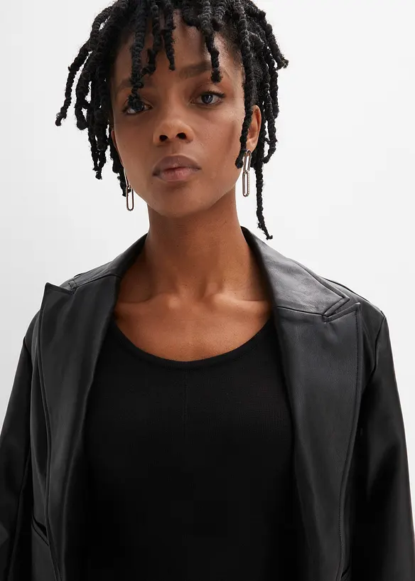 Finstickad tr&ouml;ja med 3/4-&auml;rm, bonprix