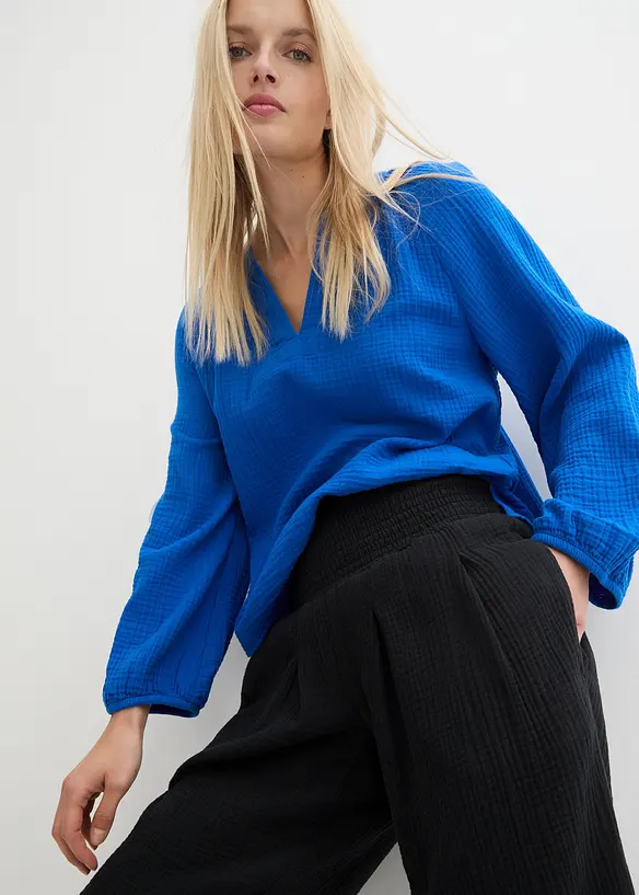 Capribyxa i mjuk muslin, bonprix