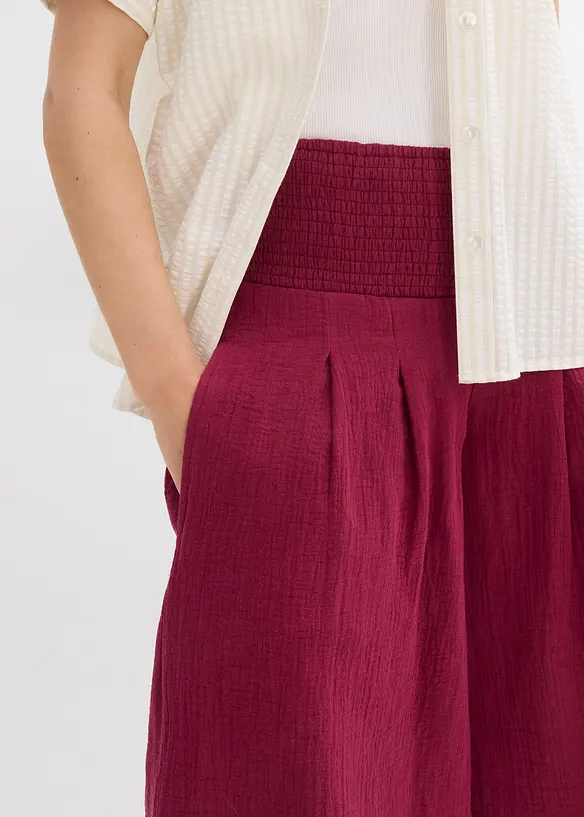 Capribyxa i mjuk muslin, bonprix