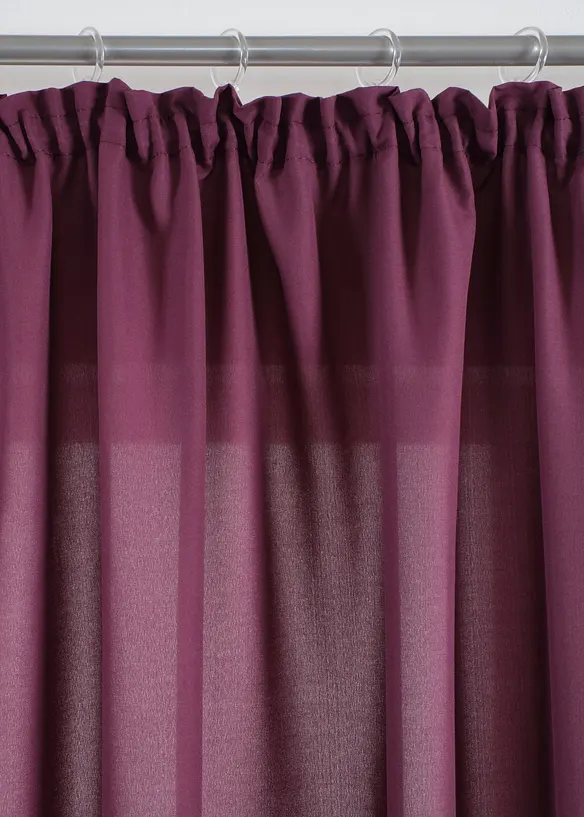 Gardinl&auml;ngd av mikrofibermaterial  (2-pack), bonprix