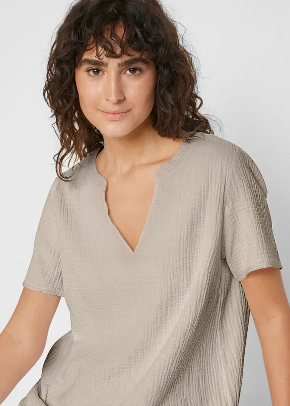 L&aring;ng muslintunika i ren bomull, bonprix