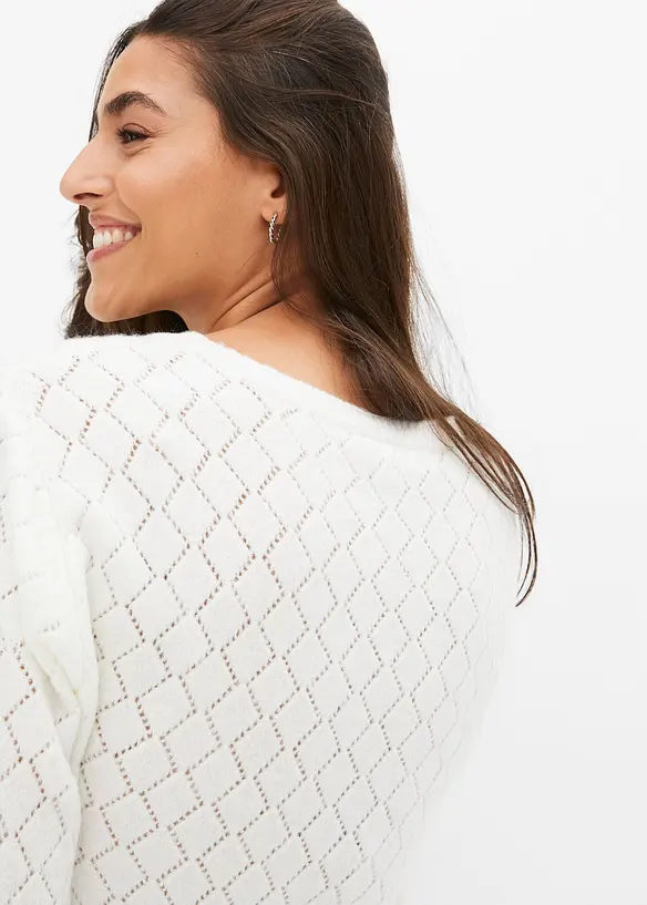 Kort h&aring;lm&ouml;nstrad tr&ouml;ja, bonprix