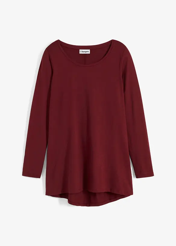 L&aring;ng&auml;rmad topp av ren bomull, bonprix