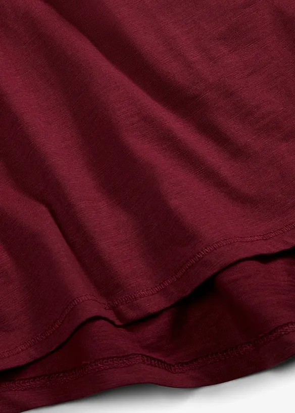 L&aring;ng&auml;rmad topp av ren bomull, bonprix