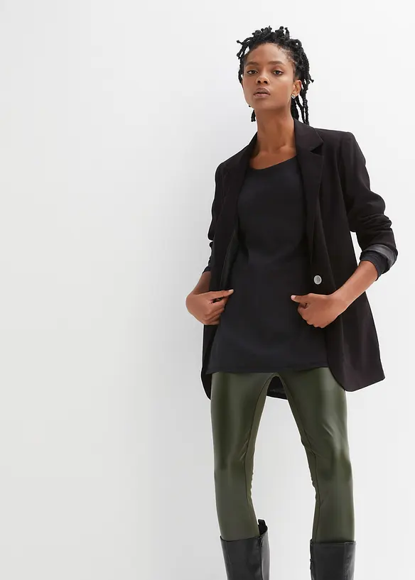 L&aring;ng&auml;rmad topp av ren bomull, bonprix