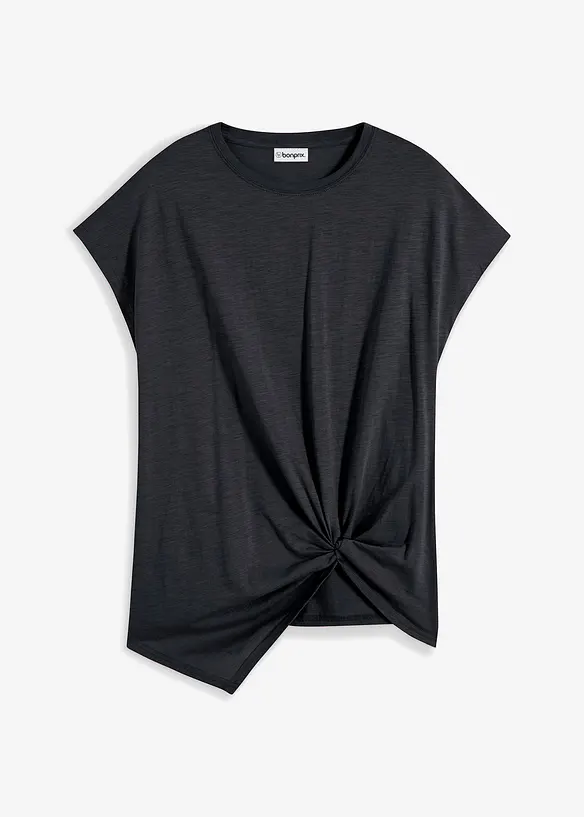 Topp med knutdetalj i ekologisk bomull, bonprix