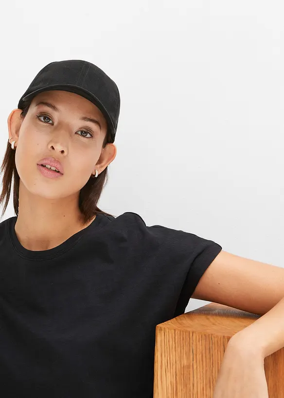 Topp med knutdetalj i ekologisk bomull, bonprix