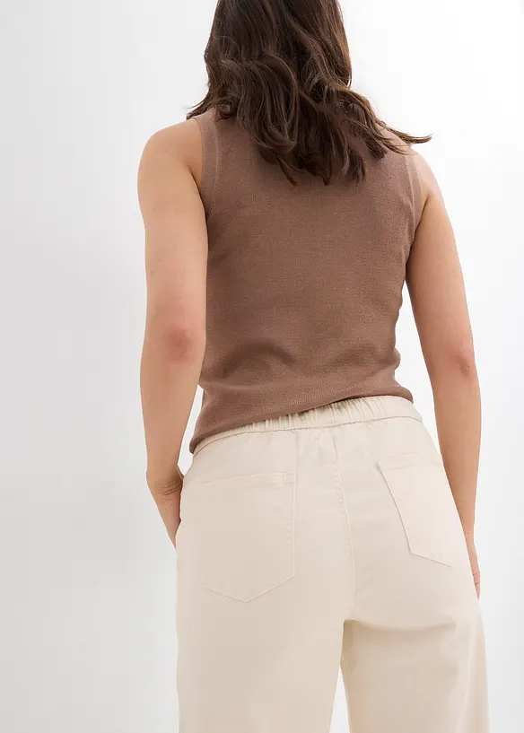 Barrel Jeans Mid Waist, med bekv&auml;m midja, bonprix