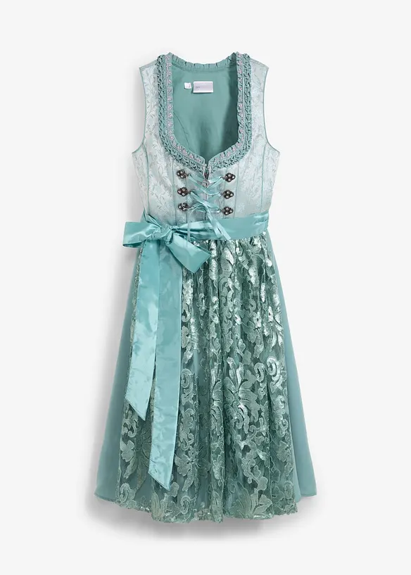 Dirndl med paljettf&ouml;rkl&auml;de (2 delar), bonprix