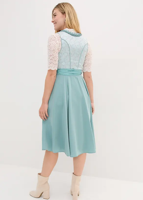 Dirndl med paljettf&ouml;rkl&auml;de (2 delar), bonprix