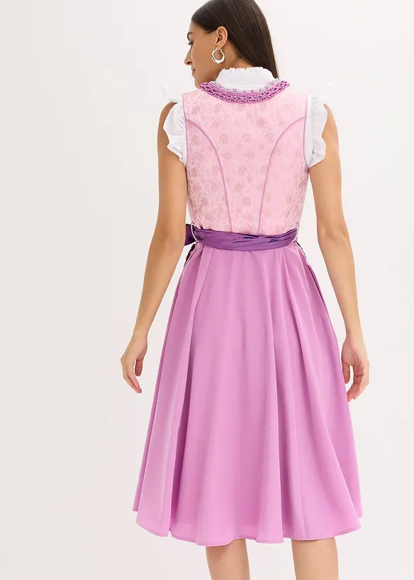Dirndl med paljettf&ouml;rkl&auml;de (2 delar), bonprix