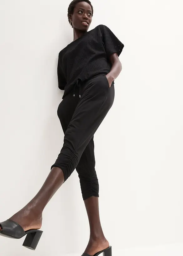 Jerseybyxa i bomullsmix, bonprix