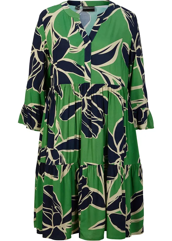 V&aring;dskuren kl&auml;nning i viskos, bonprix