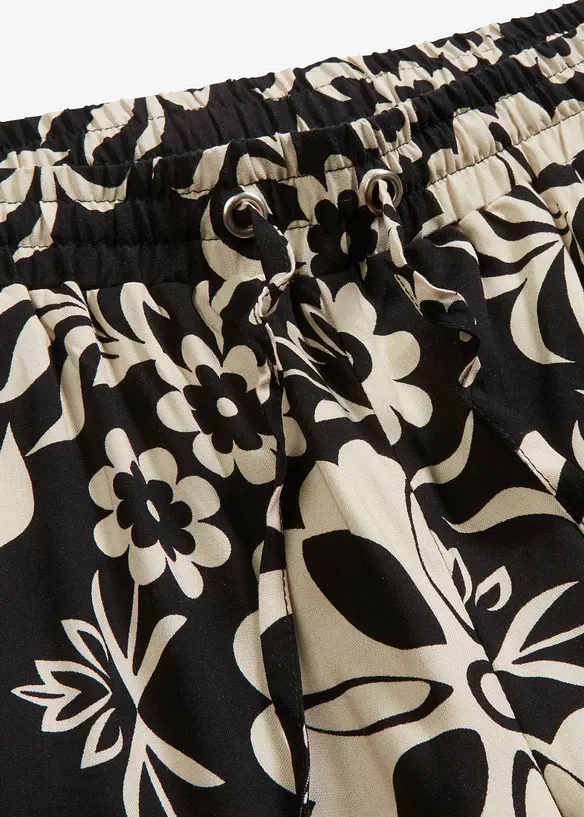 Vid byxa i b&ouml;ljande viskos, bonprix