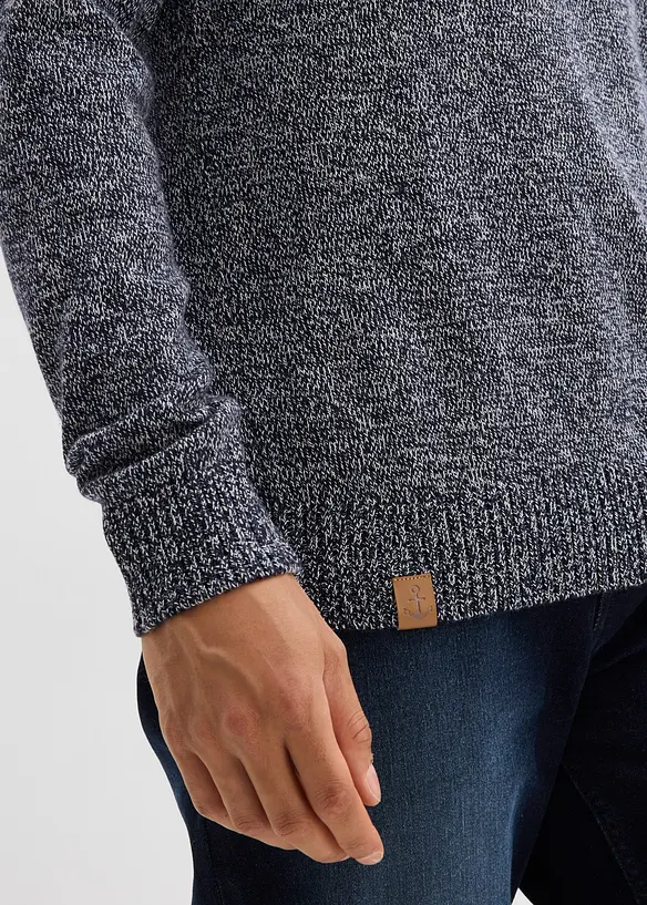 Rundhalsad tr&ouml;ja med bomull, bonprix