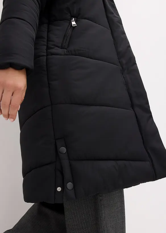 T&auml;ckkappa med teddyfodrad huva, bonprix