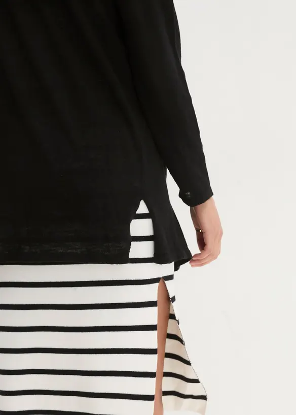 Cardigan i slubgarn av bomull, bonprix