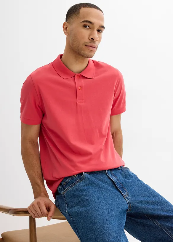 Kort&auml;rmad pik&eacute;tr&ouml;ja i bomull, bonprix