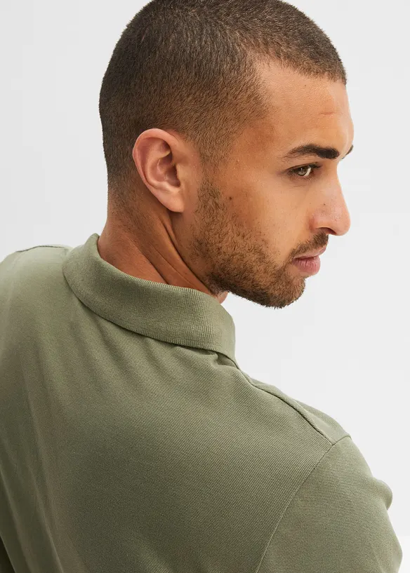 Kort&auml;rmad pik&eacute;tr&ouml;ja i bomull, bonprix