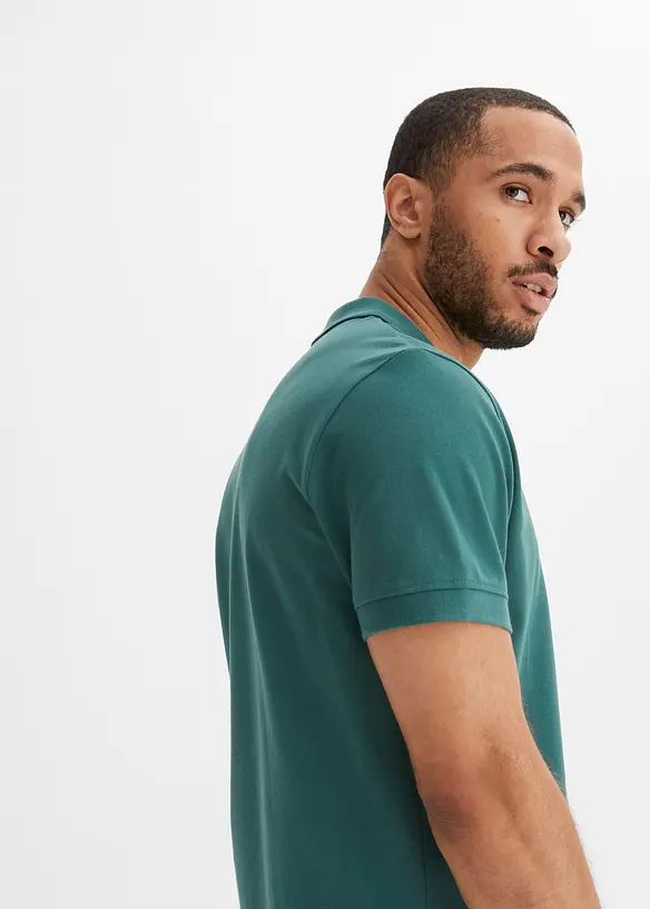 Kort&auml;rmad pik&eacute;tr&ouml;ja i bomull, bonprix