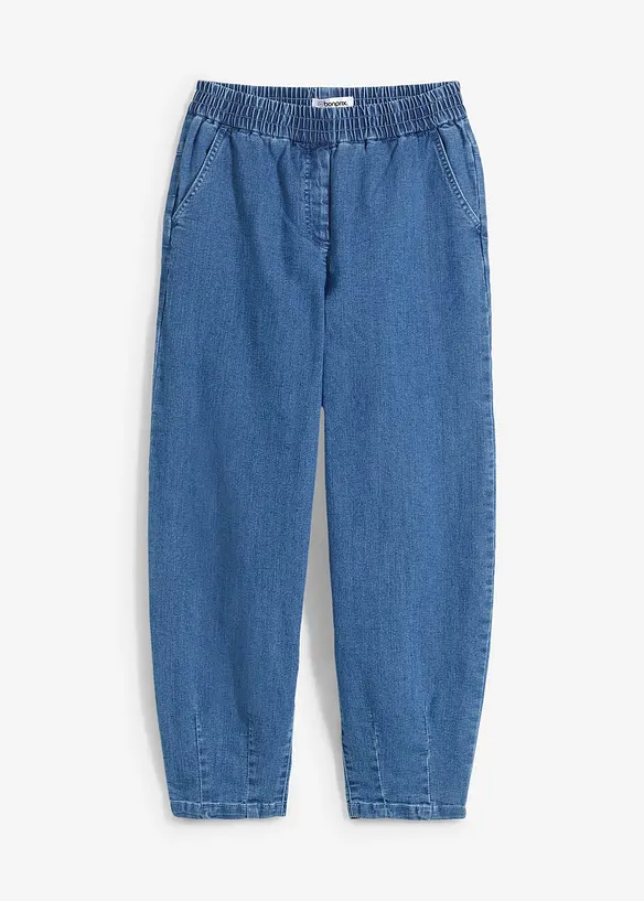 Mom Jeans High Waist, med bekv&auml;m midja, bonprix