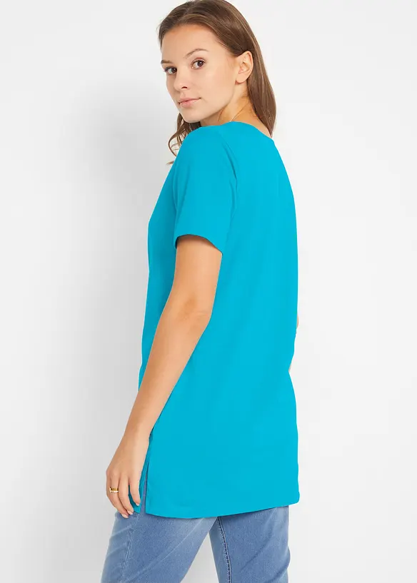 L&aring;ng topp med V-ringning (2-pack), bonprix