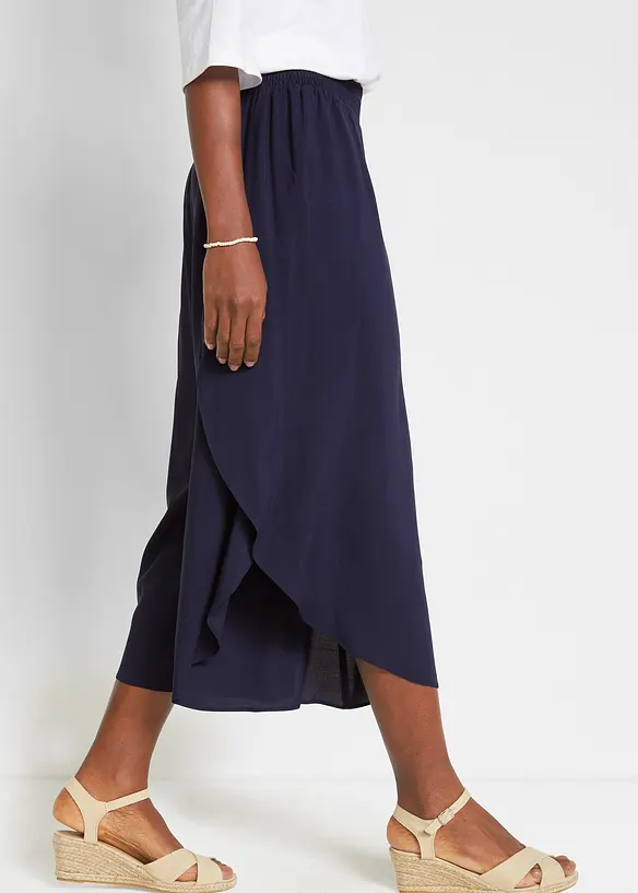 Vadl&aring;ng culottebyxa av h&aring;llbar viskos, bonprix