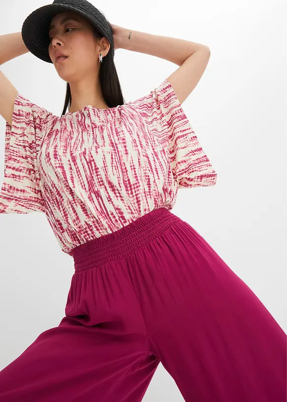 Vadl&aring;ng culottebyxa av h&aring;llbar viskos, bonprix