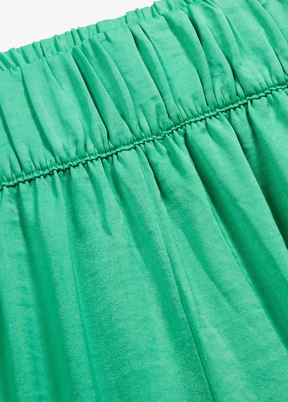 L&auml;tt, b&ouml;ljande palazzobyxa i l&aring;ng modell med h&ouml;g midja och bekv&auml;m linning, bonprix